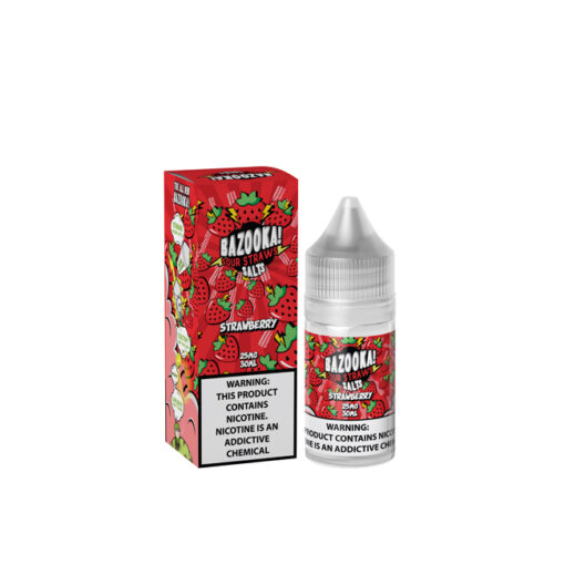 Strawberry Sour Straws Bazooka Salt 30ml