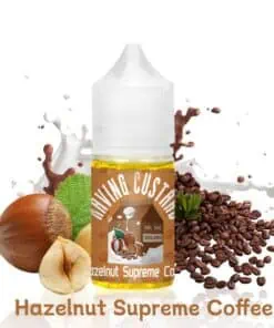 RAVING CUSTARD HAZELNUT SUPREME COFFEE SALT NIC. E-LIQUID BY ASMODUS – ليكويد رافينج كاسترد بريميوم سولت نيكوتين