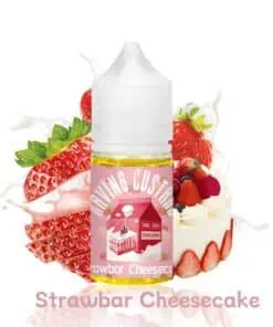 RAVING CUSTARD STRAWBAR CHEESECAKE SALT BY ASMODUS | ليكويد رافينج كاسترد